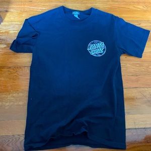 Adult Small Navy Blue Santa Cruz Short Sleeve T shirt
